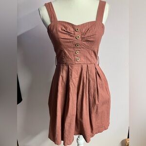 Charlotte Russe Women’s Mini Dress, Small, “Fit & Flare”, Dusty Rose Pink